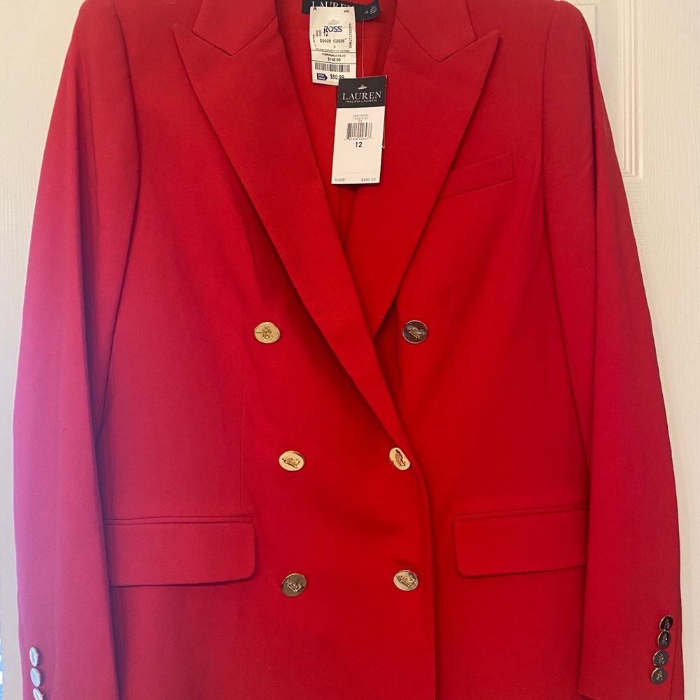 Ralph Lauren Red Sportcoat Blazer Brandnew w/ Tag